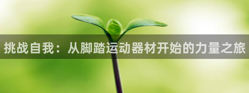 凯捷体育娱乐：挑战自我：从脚踏运动器材开始的力量之旅
