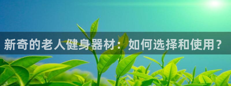 凯捷体育集团：新奇的老人健身器材：如何选择和使用？