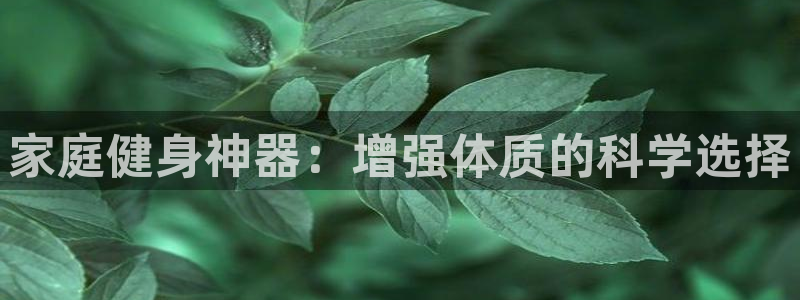 注册凯捷体育：家庭健身神器：增强体质的科学选择